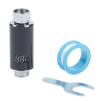 LED Water Temperature Display Shower Head Thermostat for Universal Fit
