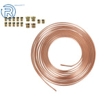 2PC 25 Foot Copper Nickel Brake Line Tubing Kit for Universal Applications