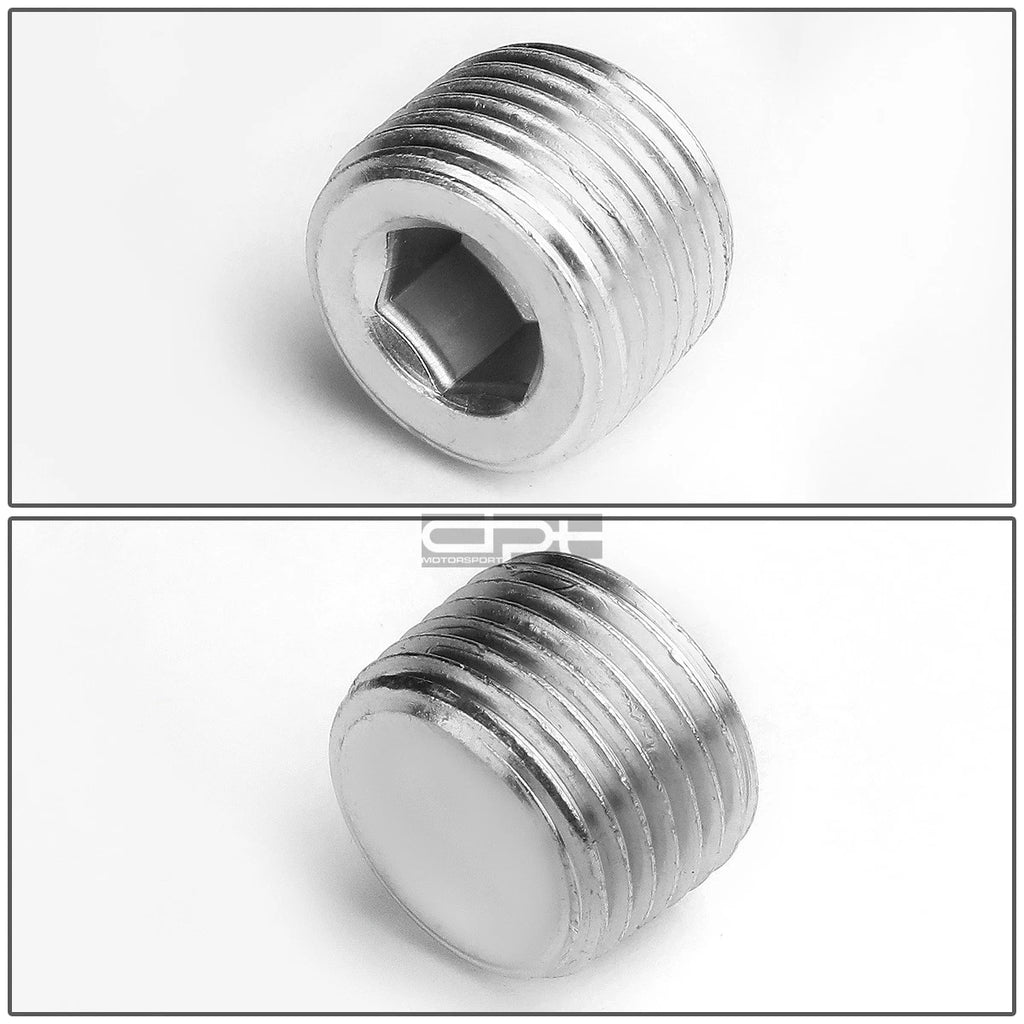 1/2" NPT Straight Fitting Female-Female Coupler Kit with Threaded Plug