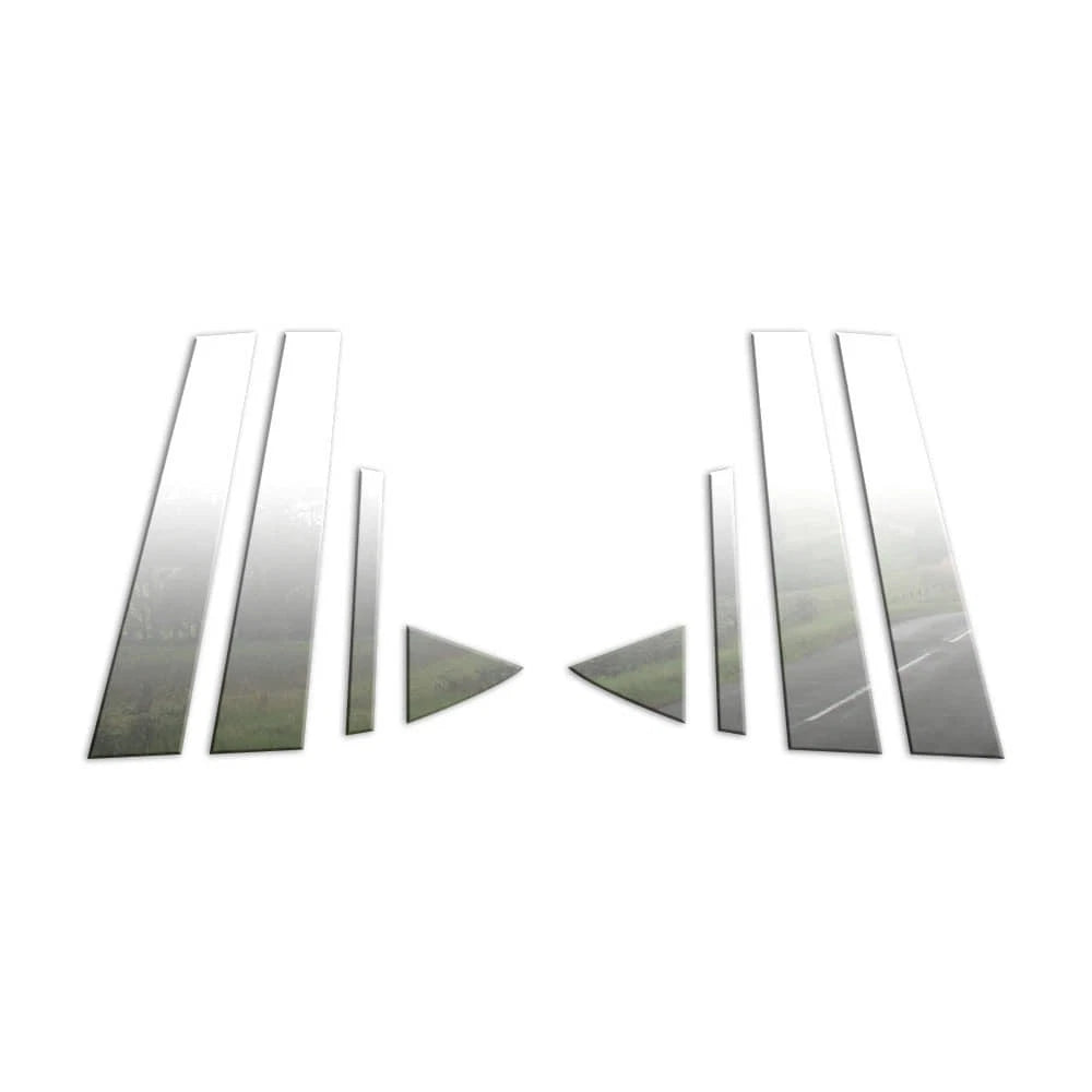 Pillar Post Covers for 2017-2024 Hyundai Elantra (Stainless Steel 8pc)
