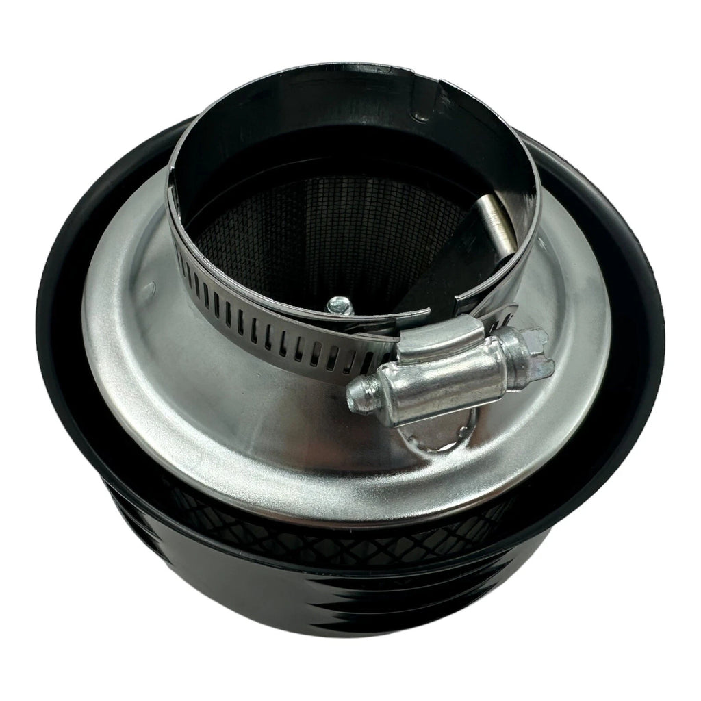 Air Cleaner Assembly Black Louvered for 1 or 2 Barrel Carb 2-5/16in Neck (—)