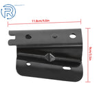 Set of 2 Black Steel Bow Brackets for Jeep Wrangler (2013–2017)