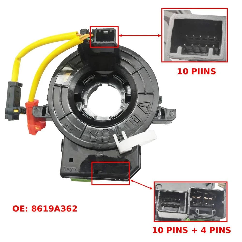 Spiral Cable Clock Spring for Mitsubishi Mirage (2014–2015, 2017–2022) 8619A362