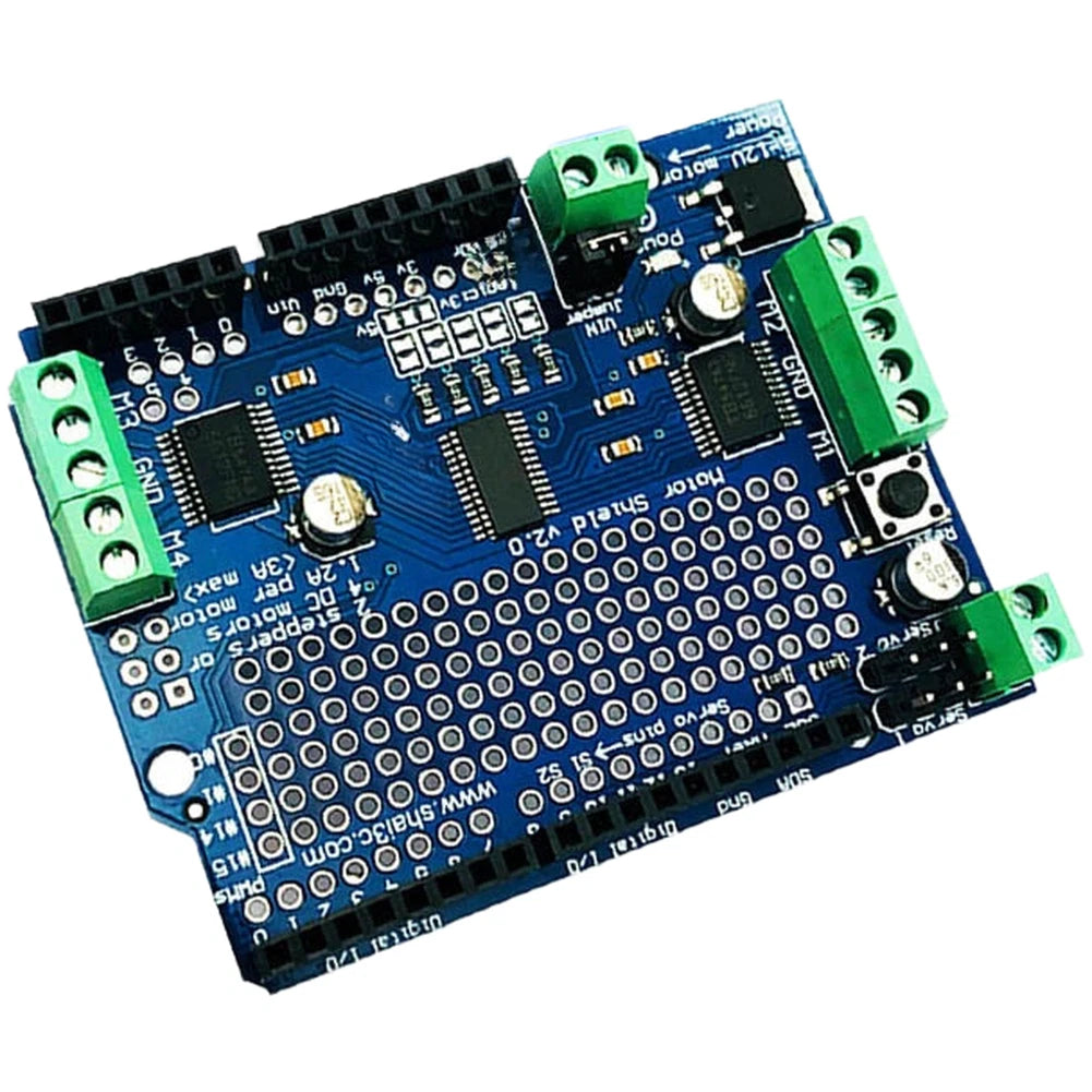 TB6612 Dual Stepper Motor Driver Shield for Arduino Compatible Boards