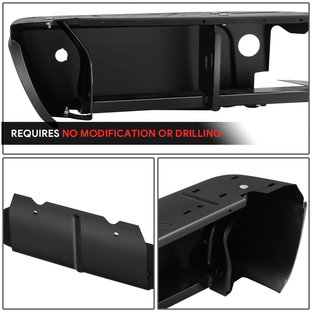 Rear Bumper Face Bar for Ford F-250 F-350 SD (2008–2016) w/Parking Sensor Holes
