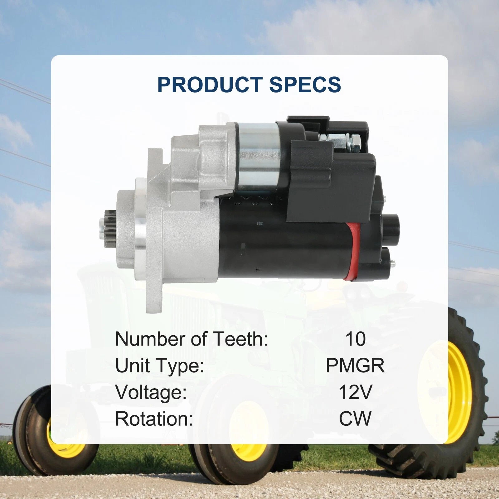 Starter for John Deere 5045E 5055E 5065E 5075E (2007-2018)
