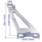 Exhaust Hanger Brackets for Suzuki GSXR 600 750 1000 Yamaha YZF R1 (CHROMED)