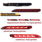 2X LED Rear Bumper Reflector Brake Lights for Lexus IS-F GX470 RX300
