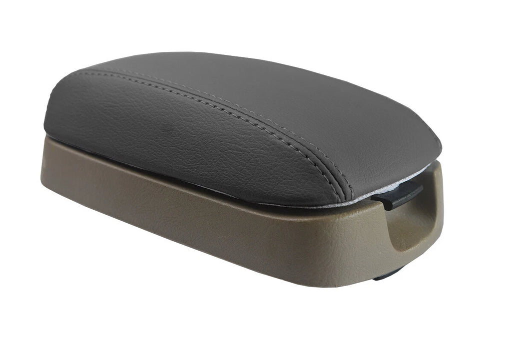 Leather Console Lid Pull Over Cover for Hyundai Elantra (2001–2006) Gray