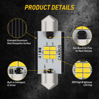 2X LED Festoon Interior Dome Trunk Light Bulb