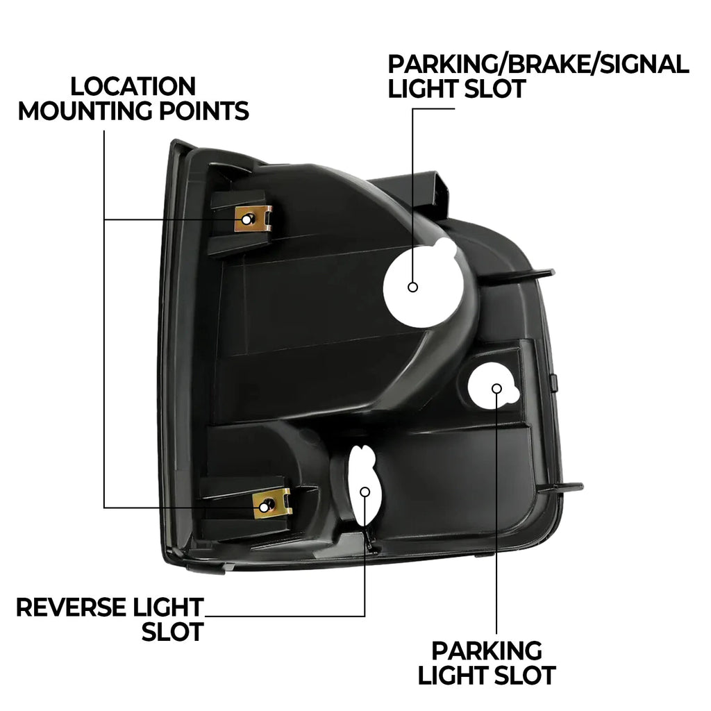 Smoke Tail Lights for Chevrolet S10/GMC Sonoma/Isuzu Hombre (1994–2004)