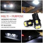 Set of 2 LED License Plate Light Bulbs for Chevy Silverado GMC Sierra (2007–2018)