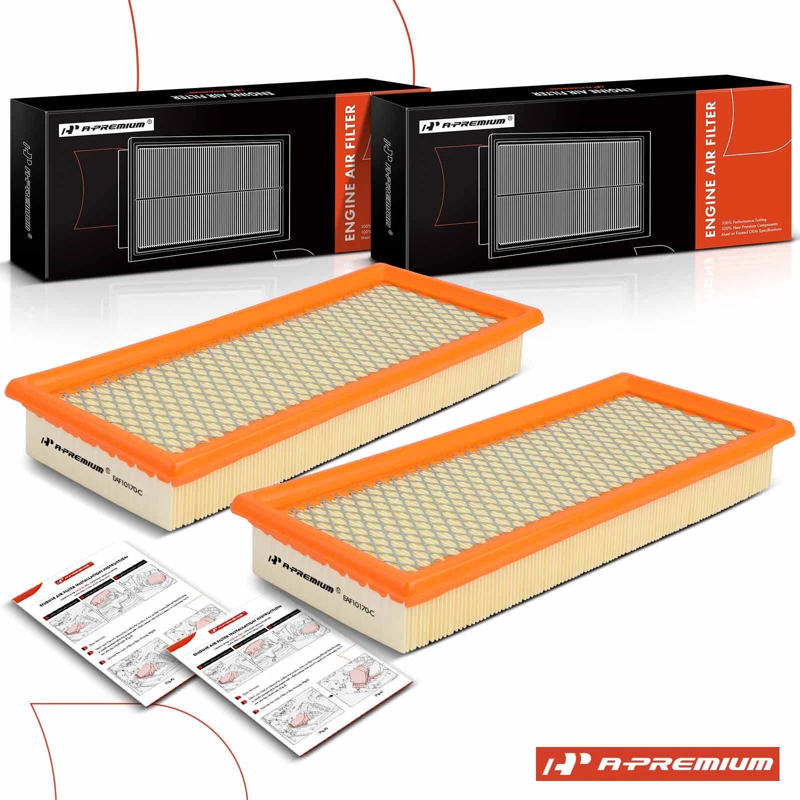 2X Engine Air Filter for Ford Escape Mercury Mariner (2005–2012)