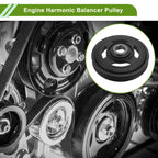 Harmonic Balancer Crankshaft Pulley for Honda Accord (2008–2012) Black
