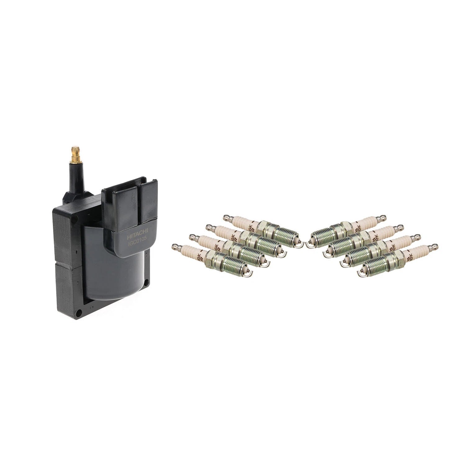 Ignition Coil & 8 NGK V-Power Spark Plugs for Ford F-150