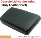 Leather Console Armrest Cover for Nissan Pathfinder (1996–2004) Gray Stitch