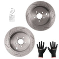 Set of 2 Rear Brake Rotors for Subaru WRX (2012–2014) Impreza (2008–2014)