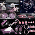 Shiny Pink Diamond Car Air Vent Headrest Hook for Universal (—)