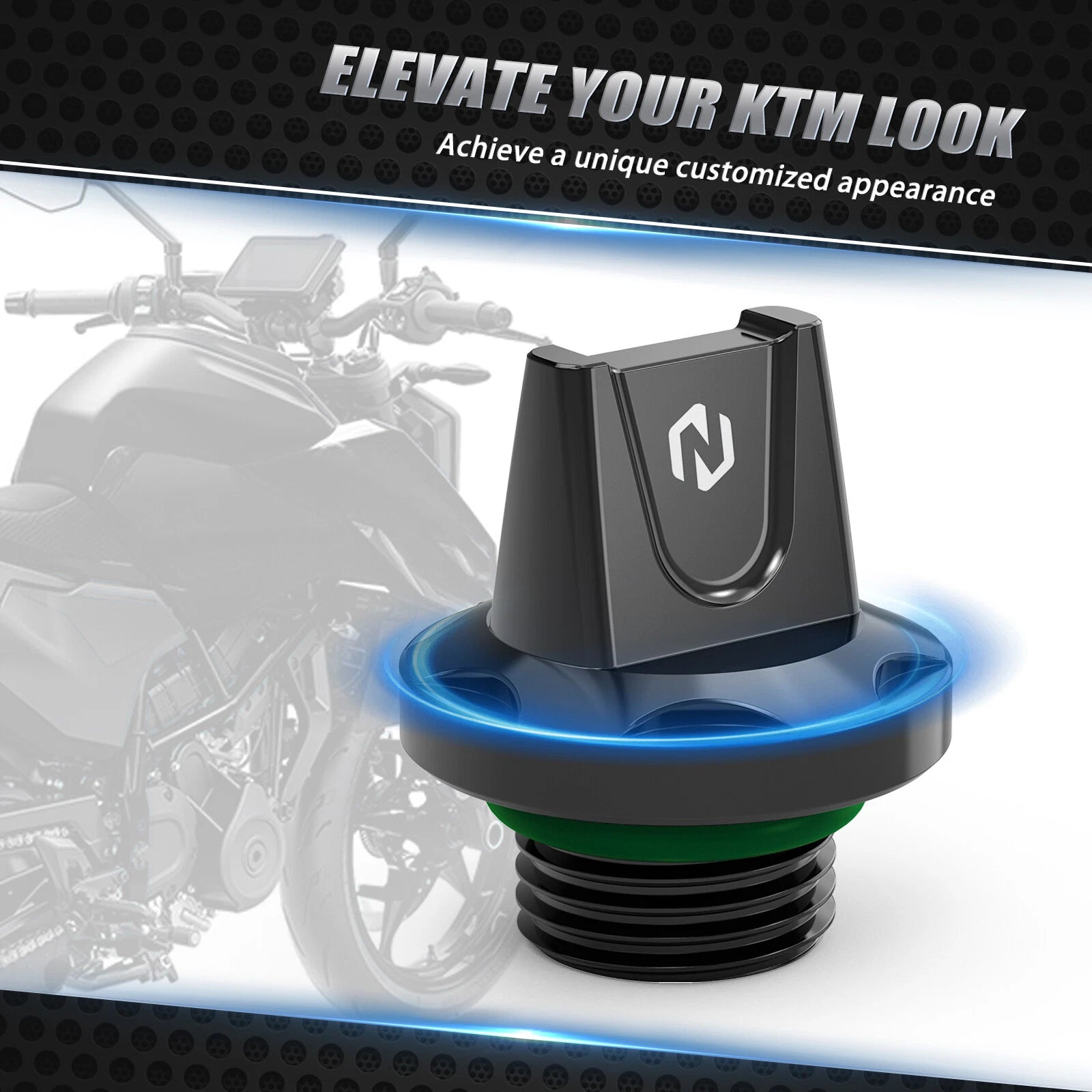 Aluminum Oil Filler Cap Plug O-ring Kit for KTM 390 Duke, 250 Duke (2024)
