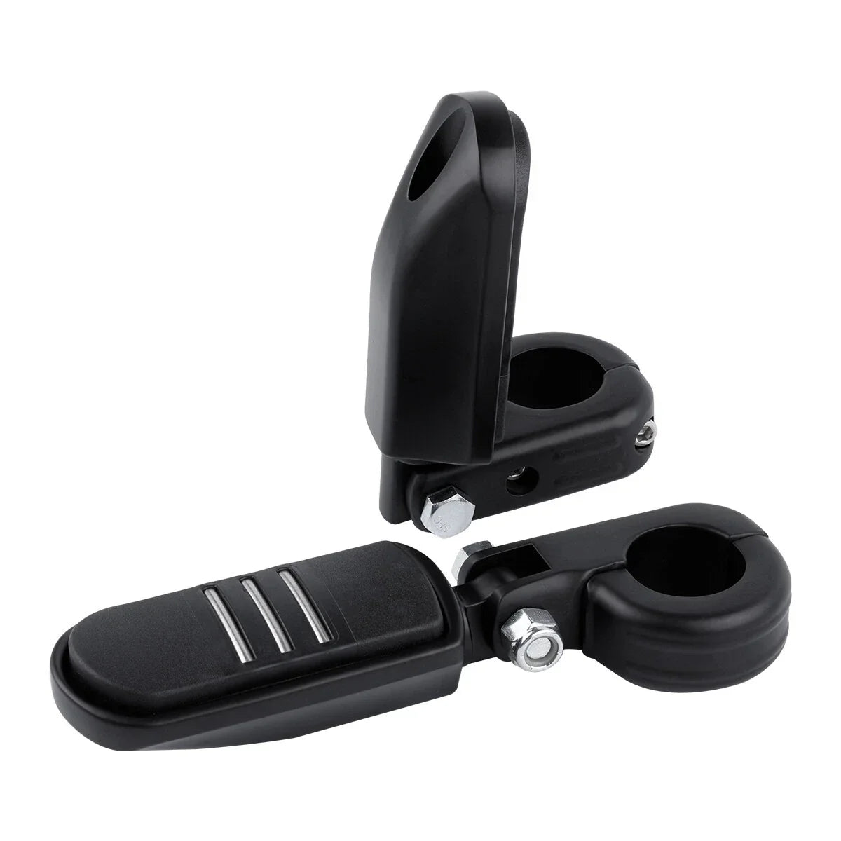 Matte Black 1.25" Highway Bar Footpegs for Harley Sportster XL 883 1200 (2004-2023)