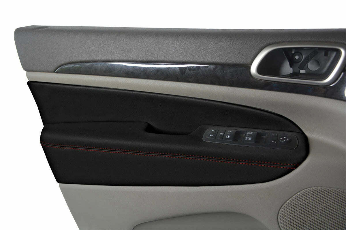 Armrest Door Panel Cover for Jeep Grand Cherokee (2011–2019) Red Stitch