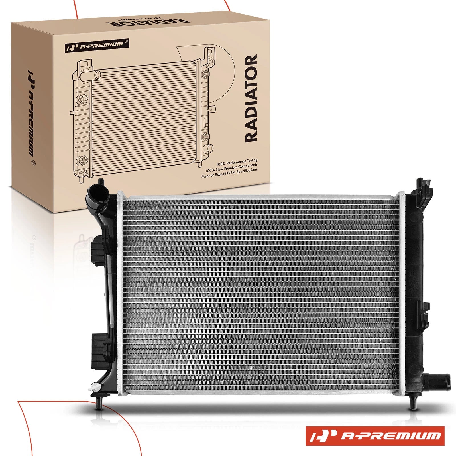 Radiator for Kia Rio Hyundai Accent Veloster (2012–2017)