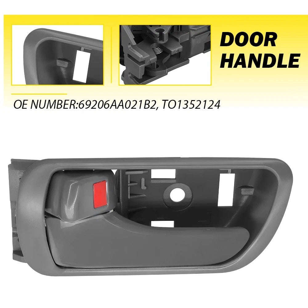 Inside Door Handle Gray Left Driver Side for Toyota Camry (2002–2006)