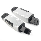 Silver Rear Footrests Foot Pegs for Suzuki GSXR600/750/1300 Hayabusa