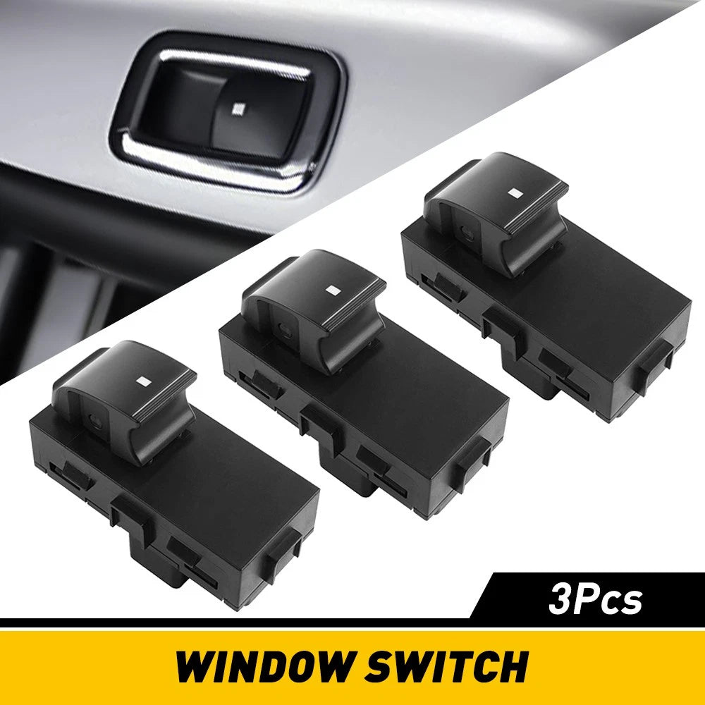 Set of 3 Master Power Window Switches for Chevrolet Silverado GMC Sierra