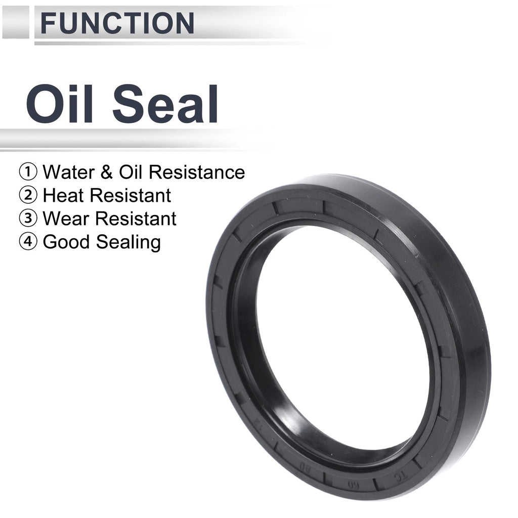 Set of 5 Oil Seal Rotary Shaft Seal NBR Rubber 60x80x12mm