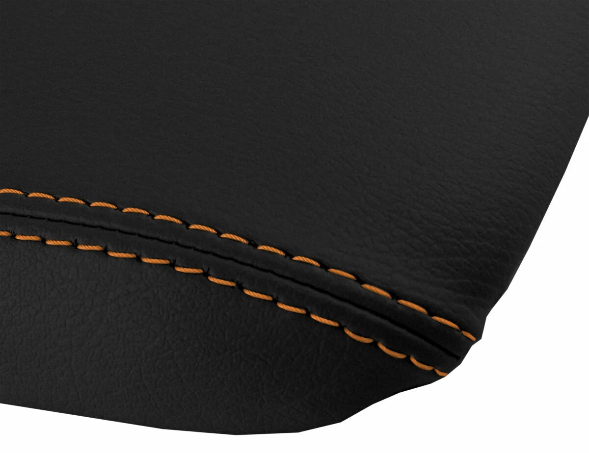 Leather Console Lid Armrest Cover for Honda Prelude (1997–2001) Orange Stitch