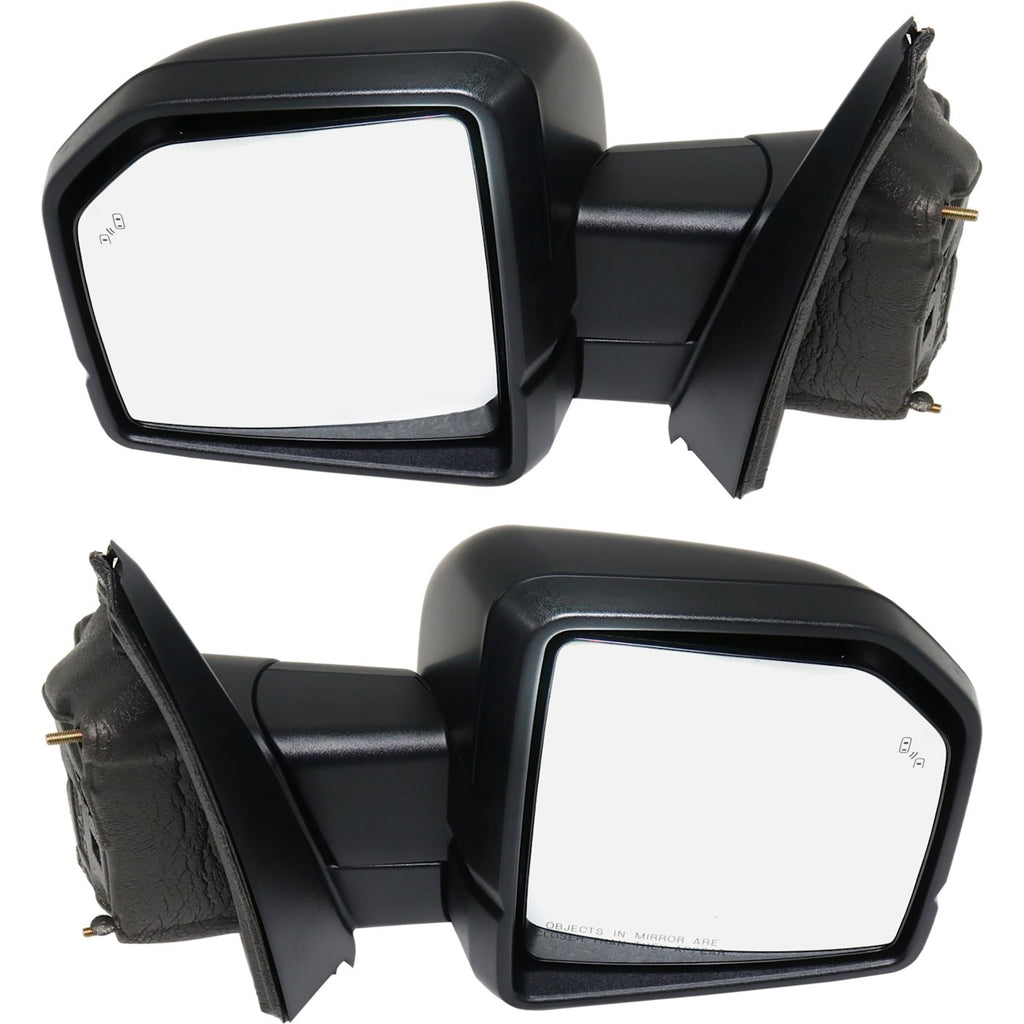 Set of 2 Mirrors for Ford F-150 (2015–2018) with Blind Spot and Memory