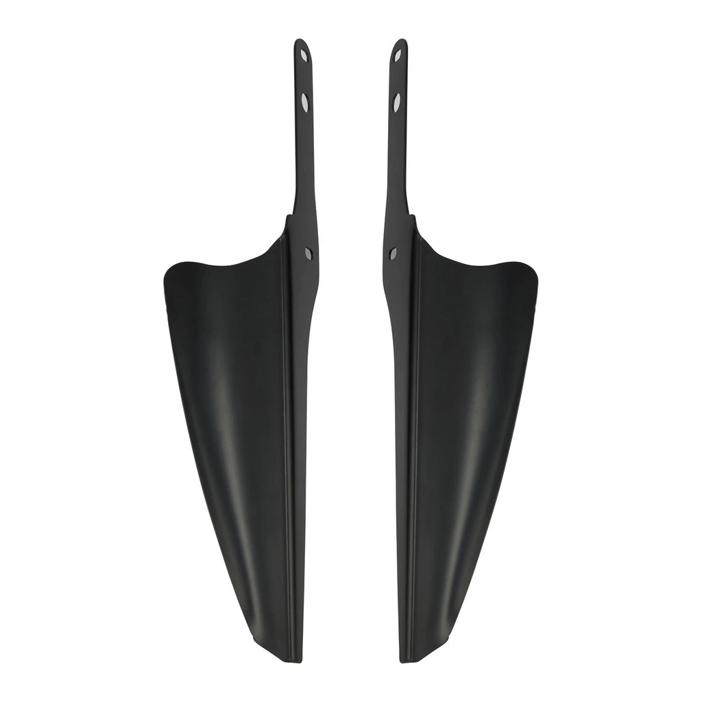 Black Front Fork Mount Wind Deflector for Harley Touring (1995–2023)