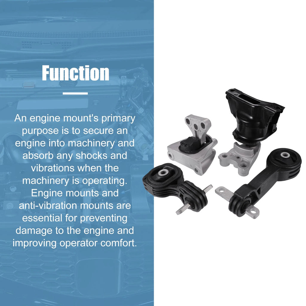 Set of 4 Engine Motor Transmission Mounts No. 50890SNAA81 for Honda Civic 