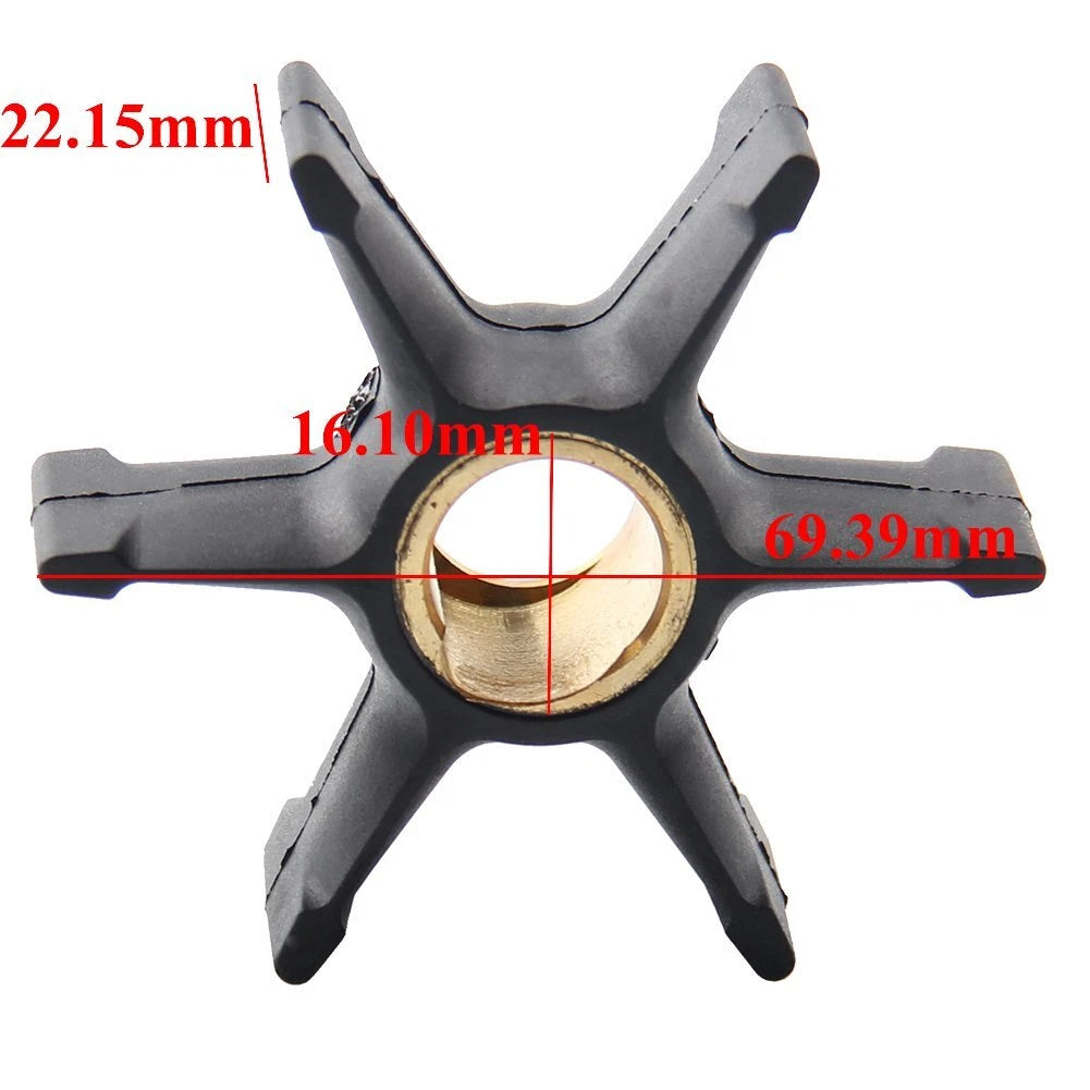 Water Pump Impeller for Johnson Evinrude Outboard (396809, 9-45208, 18-3368)