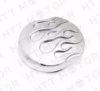 Chrome Flame Gas Cap for Harley (1984–2015)