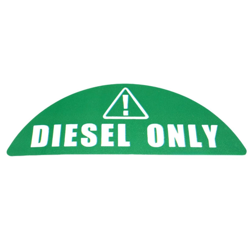 Diesel Only Sticker for Gas Cap (Green) - Diesel Label Fuel Caps