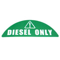 Diesel Only Sticker for Gas Cap (Green) - Diesel Label Fuel Caps