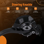 Left Side Steering Knuckle Assembly for Hyundai Sonata (2006–2010) LK105