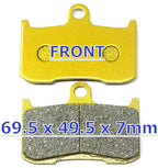 MC Front Rear Brake Pads for Kawasaki Z900 (2017–2024)