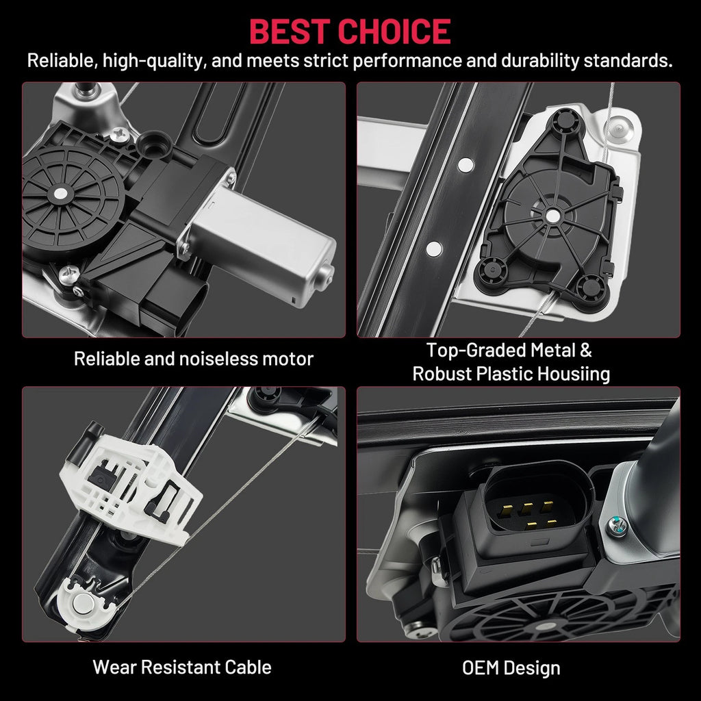Power Window Regulator with Motor for Chevy Cruze (2011–2012)