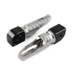 Black Rear Passenger Foot Rest Pegs for Kawasaki Ninja ZX-6R ZX-10R