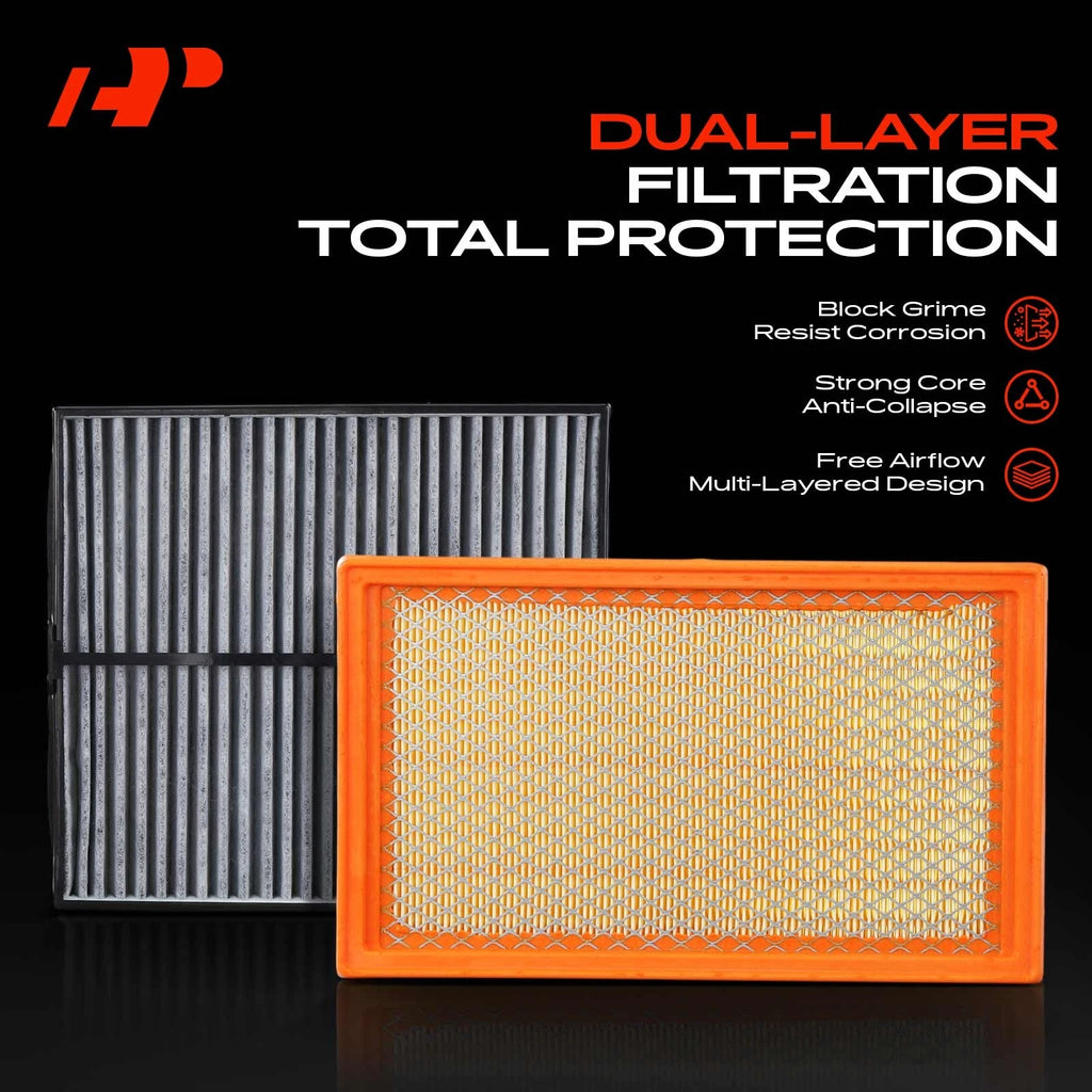 Engine & Active Carbon Cabin Air Filter for Subaru Forester (2004-2008)