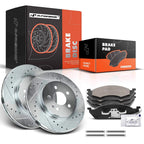 Drilled Brake Rotors & Brake Pads for Mercedes-Benz ML350 ML320 (2003–2005)