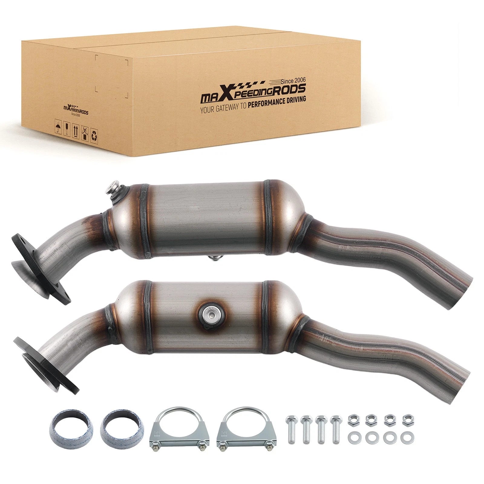 Front Left & Right Catalytic Converter for Jaguar XJ8 4.2L (2004–2009)