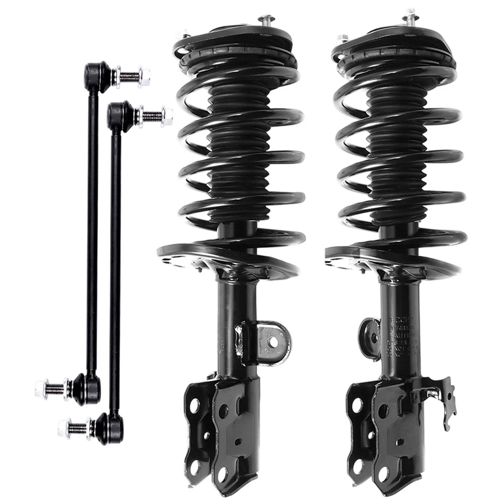 Front Struts Assembly for Toyota Prius (2010–2015) w/Coil Spring & Sway Bar Links