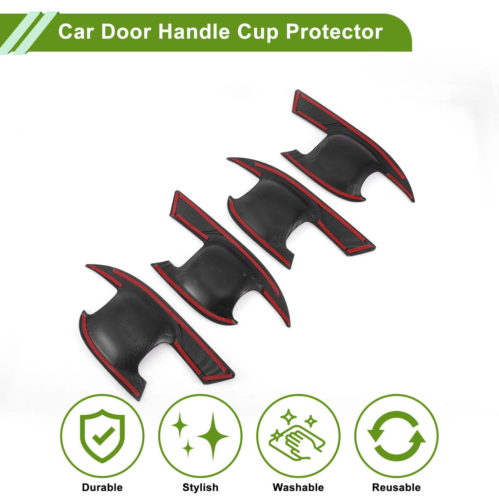 4X Door Handle Cup Protector for Toyota Highlander Kluger  Blade Shape