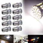 10 x 50SMD LED Tail Turn Signal Light Bulbs for BA15S 1156