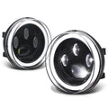 Clear Projector Lens LED Fog Lights for GMC Sierra 1500 2500HD 3500HD (2007–2014)