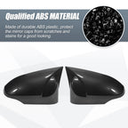 Pair Rearview Mirror Cover Overlay Black Carbon Fiber for Toyota Corolla (2014–2018)
